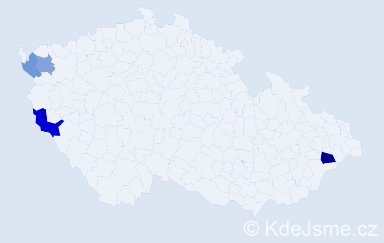 Příjmení: 'Karpják', počet výskytů 6 v celé ČR