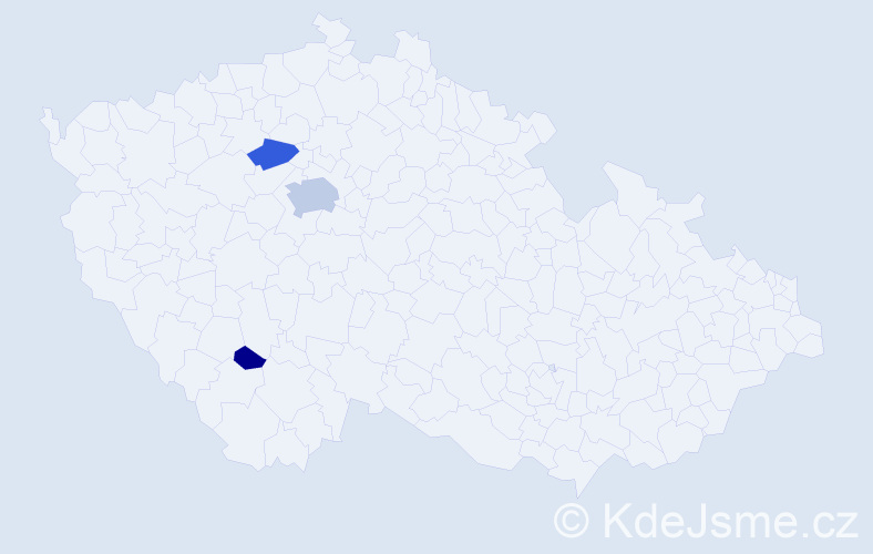 Příjmení: 'Grechyn', počet výskytů 9 v celé ČR