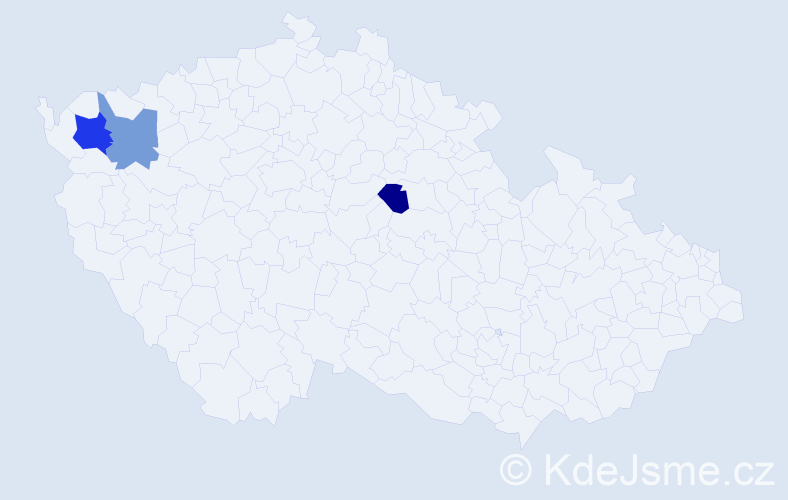Příjmení: 'Sementsov', počet výskytů 4 v celé ČR