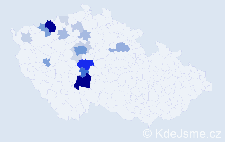 Příjmení: 'Merxbauer', počet výskytů 79 v celé ČR