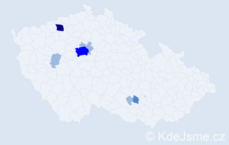 Příjmení: 'Skurovec', počet výskytů 12 v celé ČR