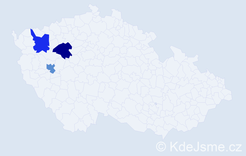 Příjmení: 'Freivaltová', počet výskytů 3 v celé ČR
