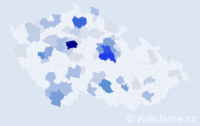 Příjmení: 'Huňáčková', počet výskytů 193 v celé ČR