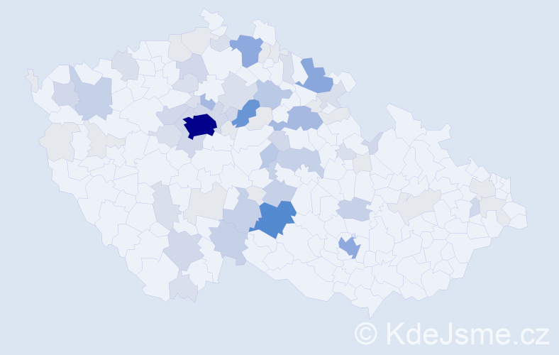 Příjmení: 'Rychetská', počet výskytů 229 v celé ČR