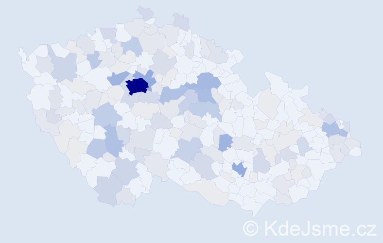 Příjmení: 'Vilím', počet výskytů 482 v celé ČR