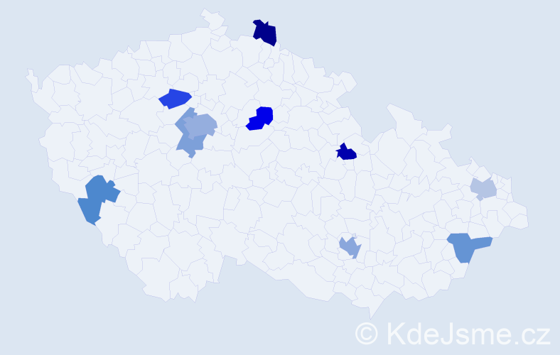 Příjmení: 'Foster', počet výskytů 15 v celé ČR