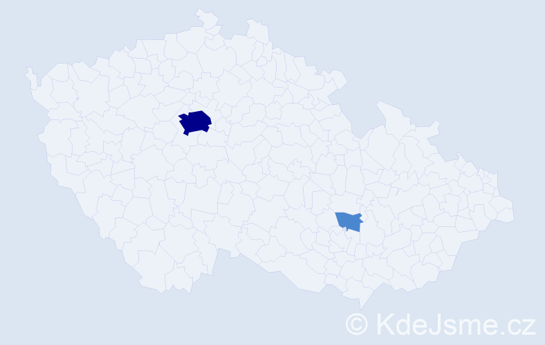 Příjmení: 'Tymtso', počet výskytů 4 v celé ČR