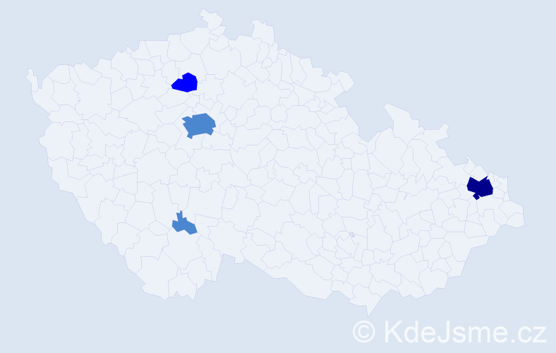 Příjmení: 'Martinčáková', počet výskytů 7 v celé ČR