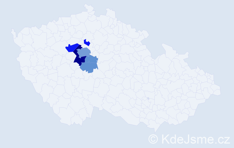 Příjmení: 'Ryzec', počet výskytů 19 v celé ČR