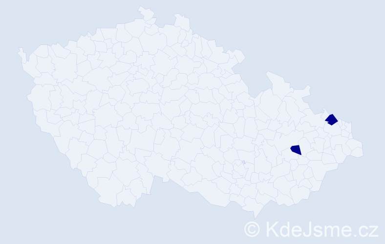 Příjmení: 'Ronczková', počet výskytů 2 v celé ČR