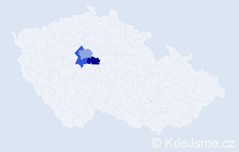 Příjmení: 'Durňák', počet výskytů 9 v celé ČR