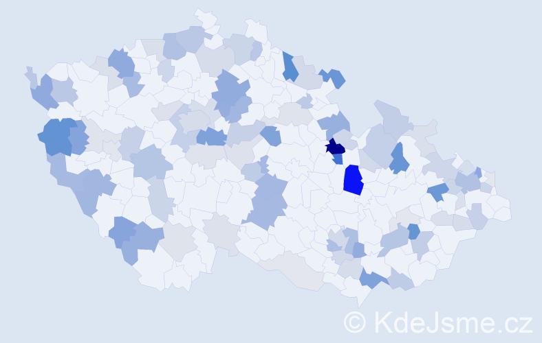 Příjmení: 'Blaško', počet výskytů 269 v celé ČR