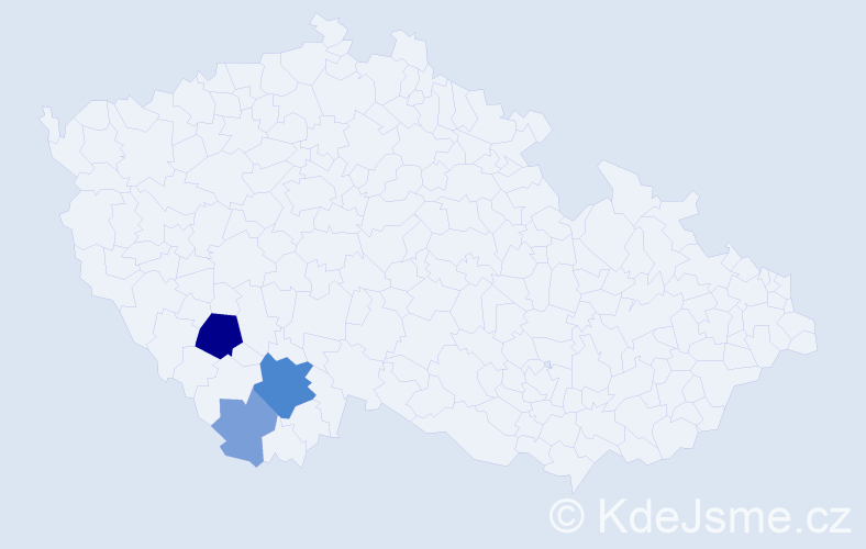 Příjmení: 'Oberpfalzerová', počet výskytů 12 v celé ČR
