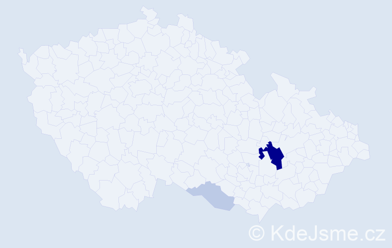 Příjmení: 'Vrcha', počet výskytů 11 v celé ČR
