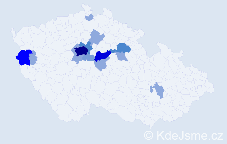 Příjmení: 'Ditrychová', počet výskytů 33 v celé ČR