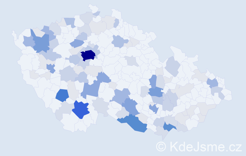 Příjmení: 'Hoch', počet výskytů 330 v celé ČR