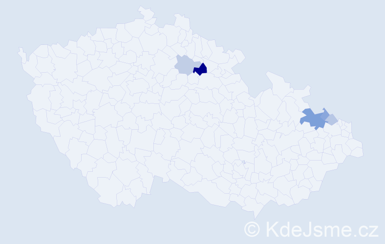 Příjmení: 'Kutaš', počet výskytů 12 v celé ČR