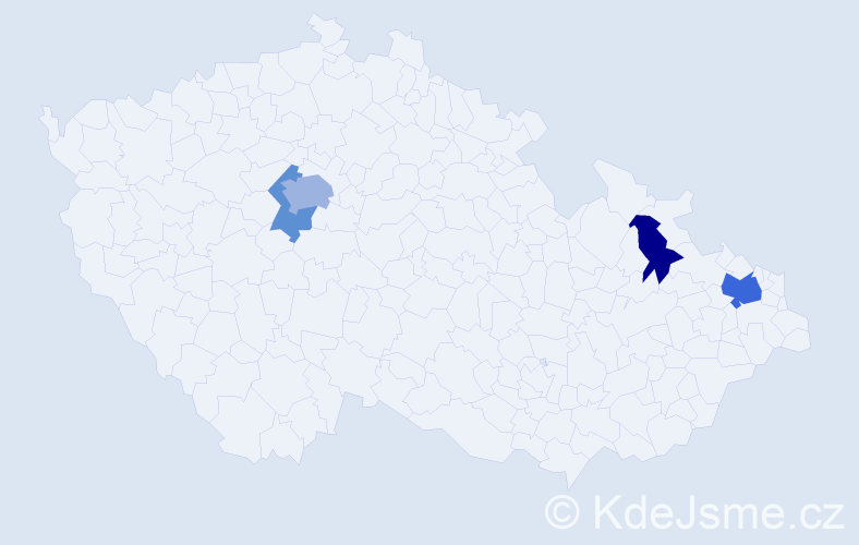 Příjmení: 'Breyerová', počet výskytů 8 v celé ČR