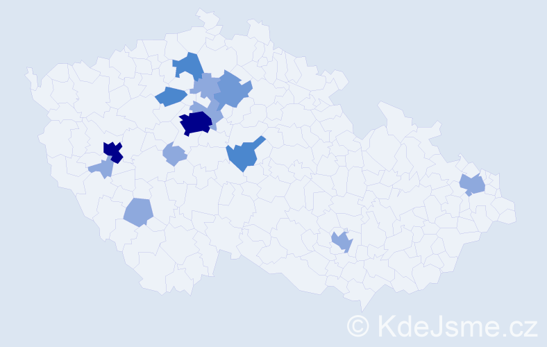 Příjmení: 'Koperlos', počet výskytů 30 v celé ČR