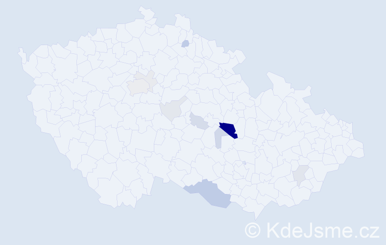 Příjmení: 'Sionová', počet výskytů 34 v celé ČR