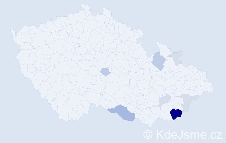 Příjmení: 'Guričová', počet výskytů 31 v celé ČR