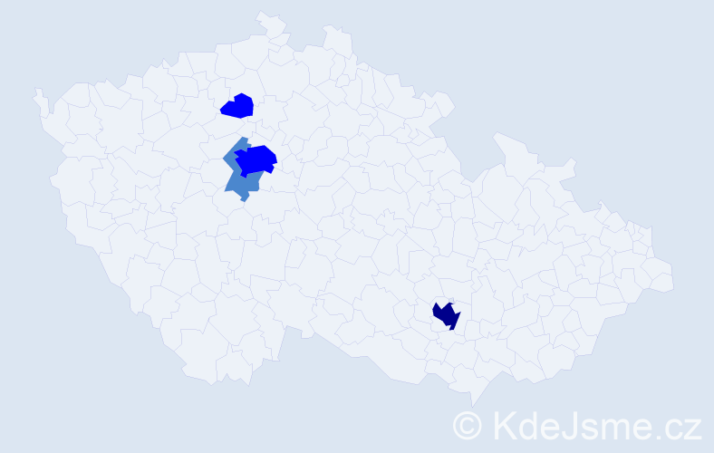 Příjmení: 'Whitehead', počet výskytů 8 v celé ČR