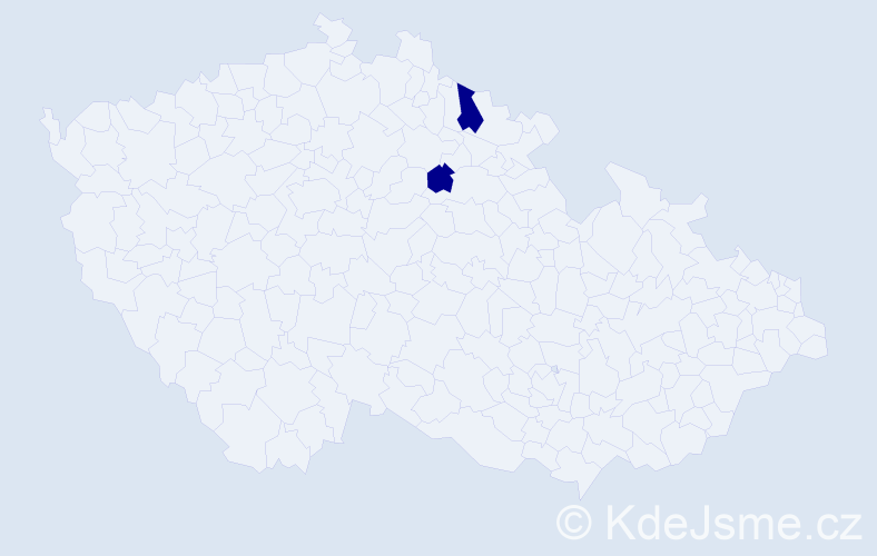 Příjmení: 'Chufeshchuk', počet výskytů 2 v celé ČR