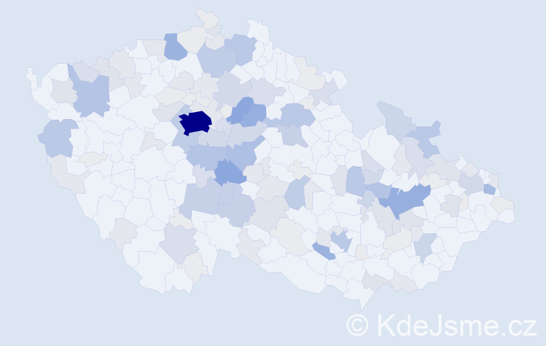 Příjmení: 'Kubálek', počet výskytů 501 v celé ČR