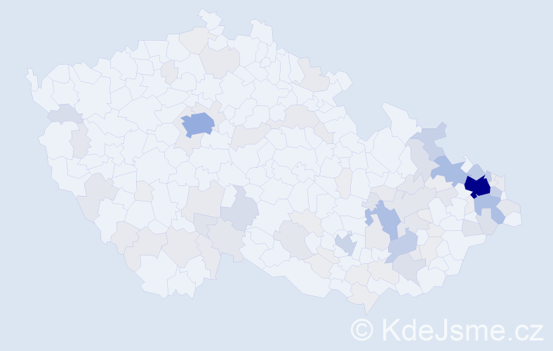 Příjmení: 'Dedková', počet výskytů 368 v celé ČR