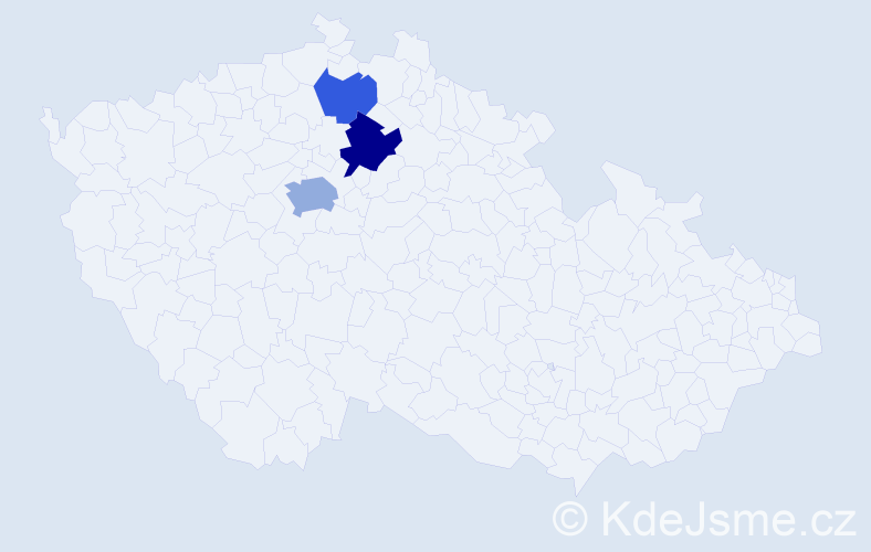 Příjmení: 'Sehylová', počet výskytů 6 v celé ČR