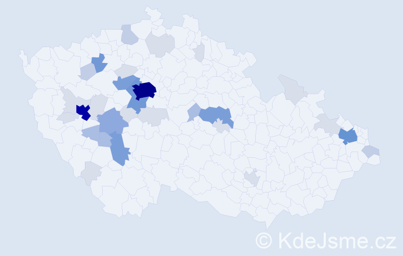 Příjmení: 'Panýrková', počet výskytů 113 v celé ČR