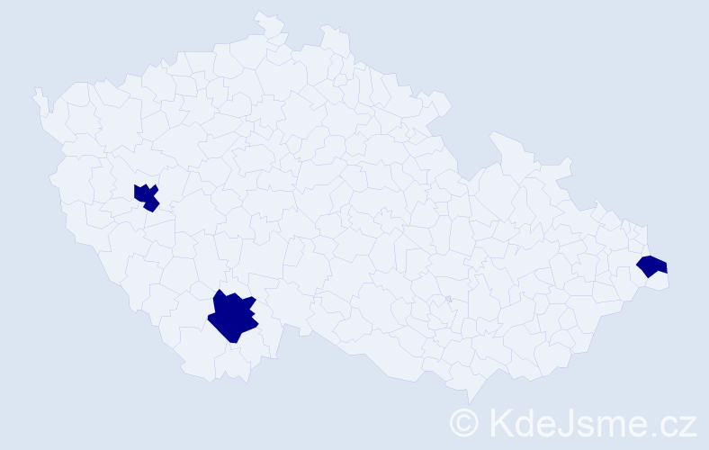 Příjmení: 'Koren', počet výskytů 3 v celé ČR