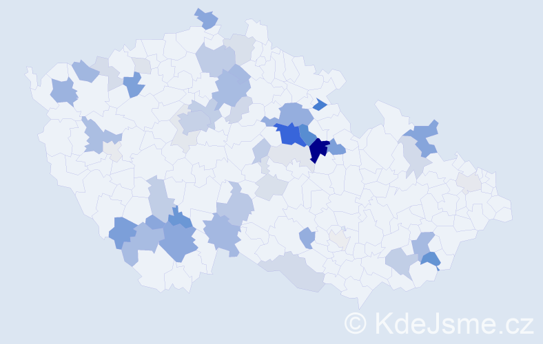 Příjmení: 'Shánělová', počet výskytů 158 v celé ČR