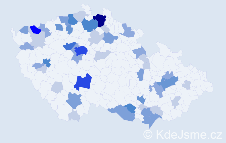 Příjmení: 'Löfflerová', počet výskytů 132 v celé ČR