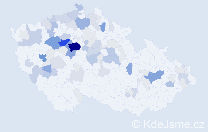Příjmení: 'Barochová', počet výskytů 308 v celé ČR
