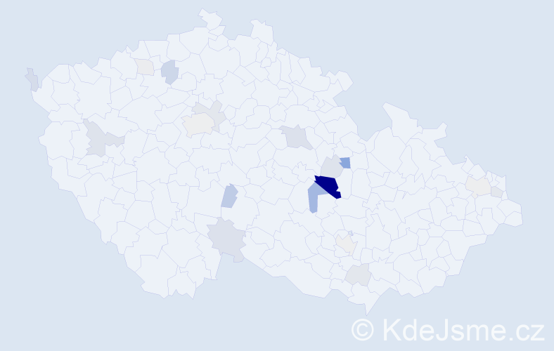 Příjmení: 'Petrásová', počet výskytů 52 v celé ČR