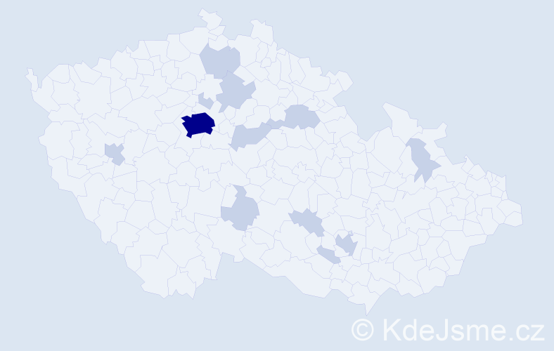 Příjmení: 'Chernenko', počet výskytů 23 v celé ČR