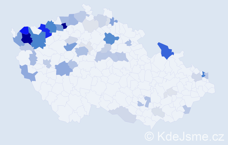 Příjmení: 'Beňák', počet výskytů 229 v celé ČR