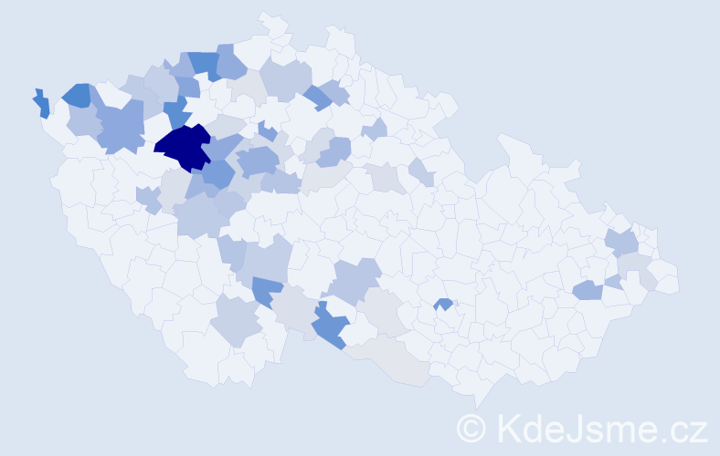 Příjmení: 'Tvrz', počet výskytů 237 v celé ČR