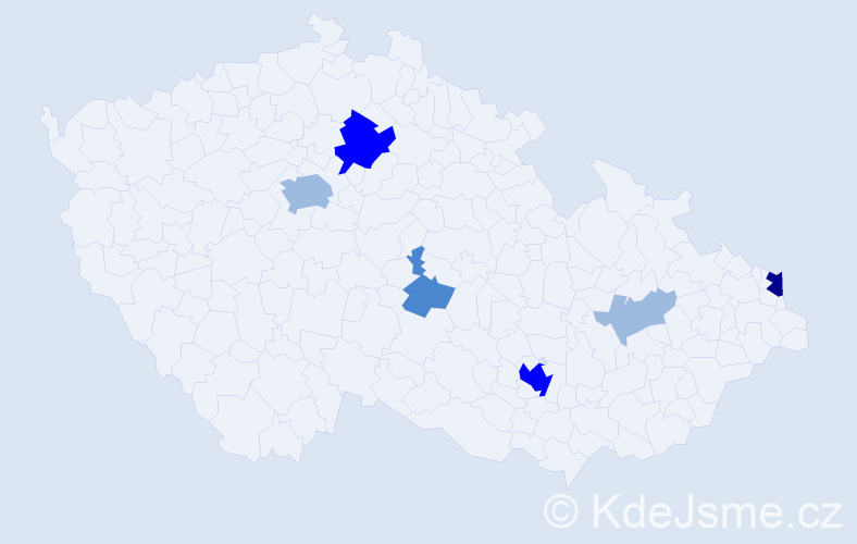 Příjmení: 'Sarkisjan', počet výskytů 14 v celé ČR