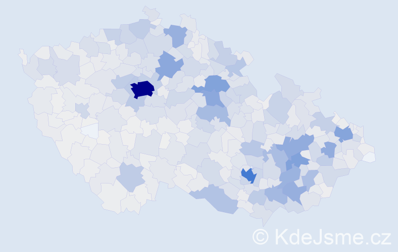 Příjmení: 'Horáková', počet výskytů 12658 v celé ČR