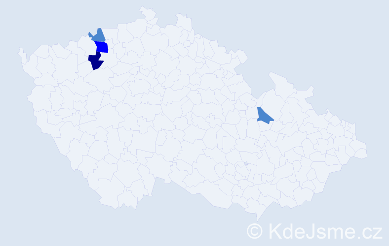Příjmení: 'Blumertová', počet výskytů 7 v celé ČR
