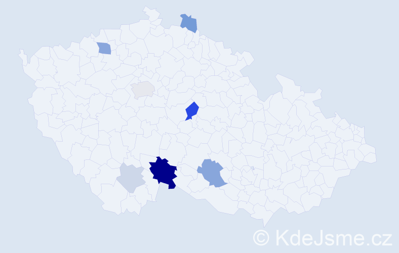 Příjmení: 'Ráftlová', počet výskytů 16 v celé ČR