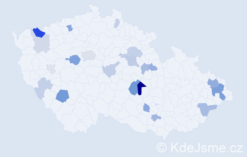 Příjmení: 'Marcinko', počet výskytů 57 v celé ČR