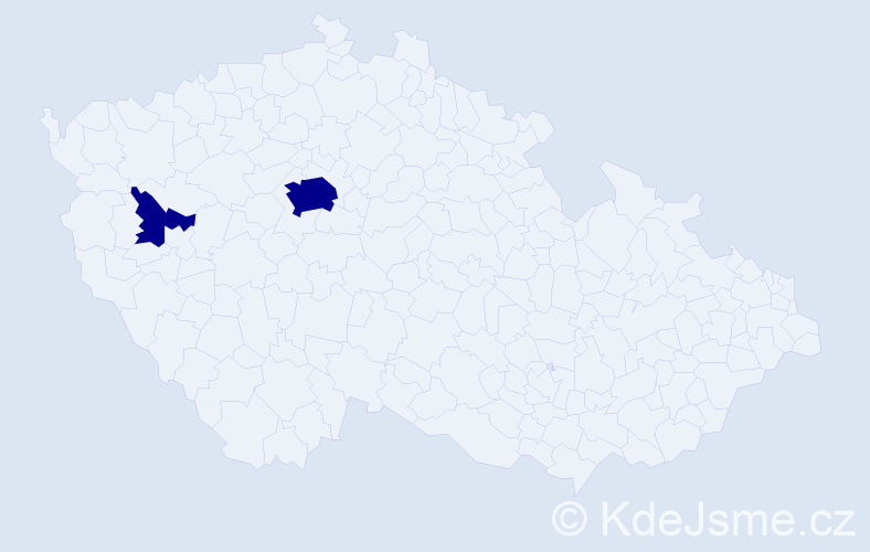 Příjmení: 'Kaltenbrunerová', počet výskytů 2 v celé ČR