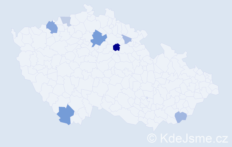 Příjmení: 'Sanko', počet výskytů 22 v celé ČR