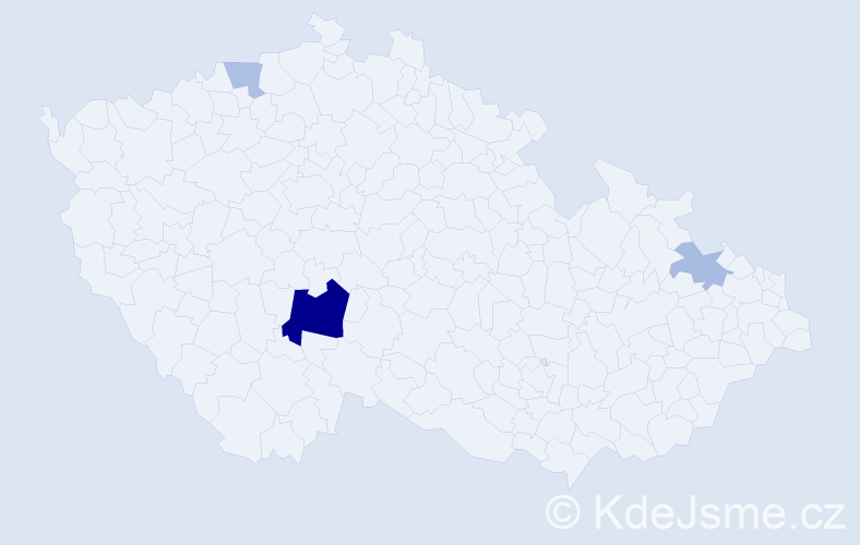 Příjmení: 'Lengrová', počet výskytů 8 v celé ČR