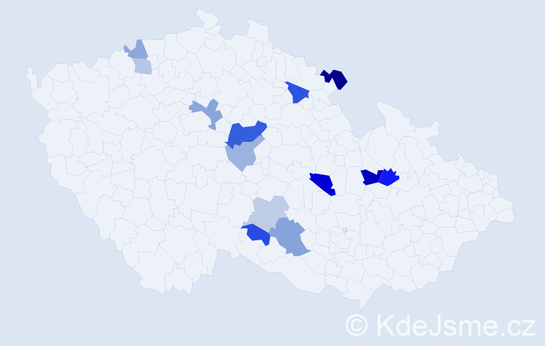Příjmení: 'Brosová', počet výskytů 24 v celé ČR