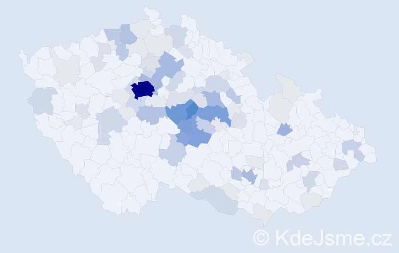 Příjmení: 'Radil', počet výskytů 289 v celé ČR