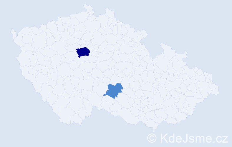Příjmení: 'Bogdanova', počet výskytů 4 v celé ČR